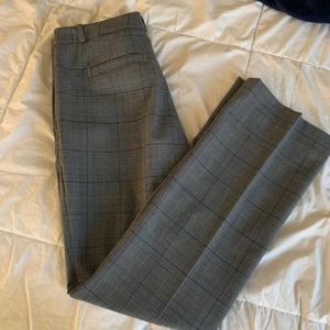 Banana Republic Grey Plaid Logan Trousers